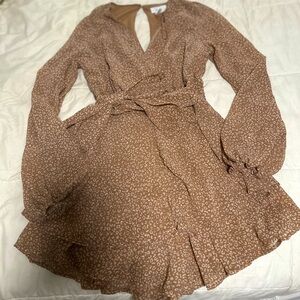 Urban Outfitters Women’s Tan and Brown Romper